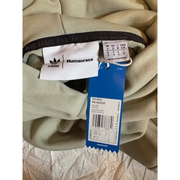 NWT Adidas x Humanrace by Pharrell Williams Hoodie, Green, Size: Small - Picture 6 of 7